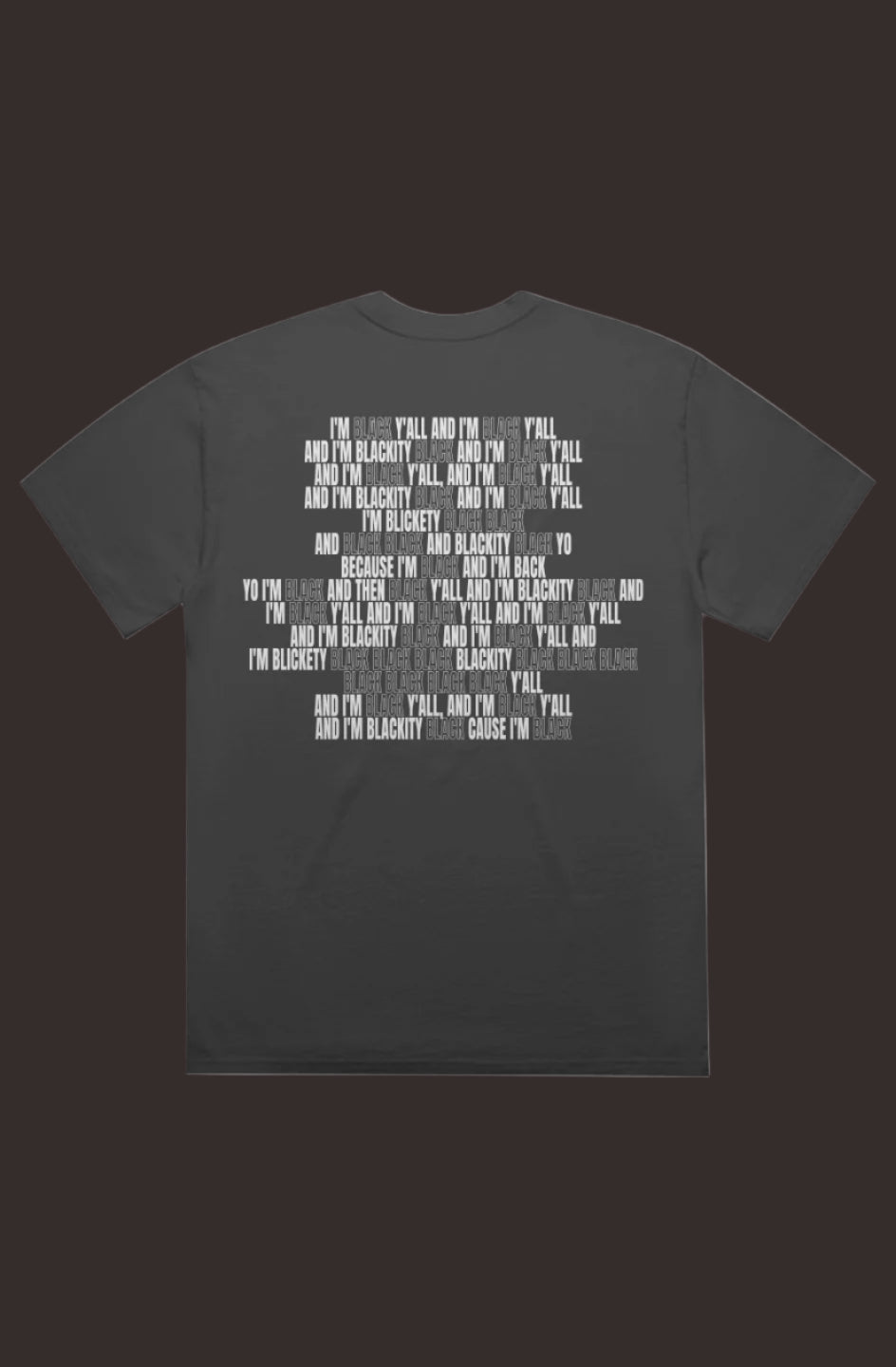I'M BLACK (Short Length Tee)