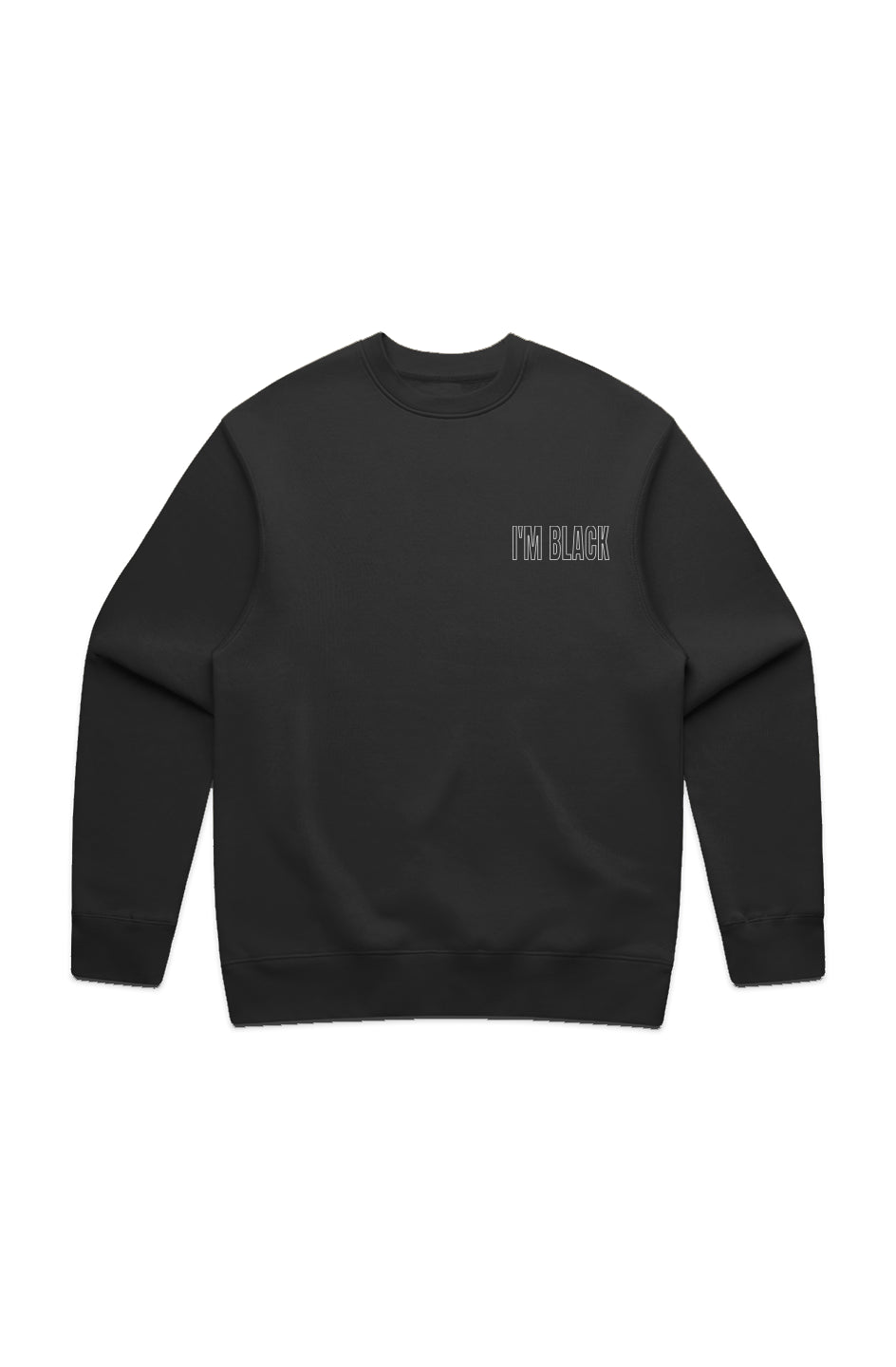 I'M BLACK SWEATSHIRT