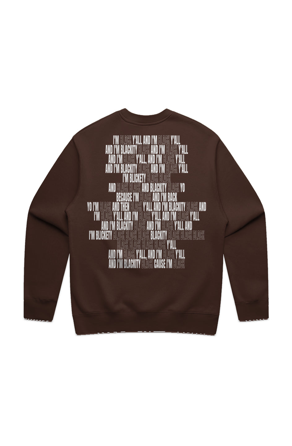 I'M BLACK SWEATSHIRT