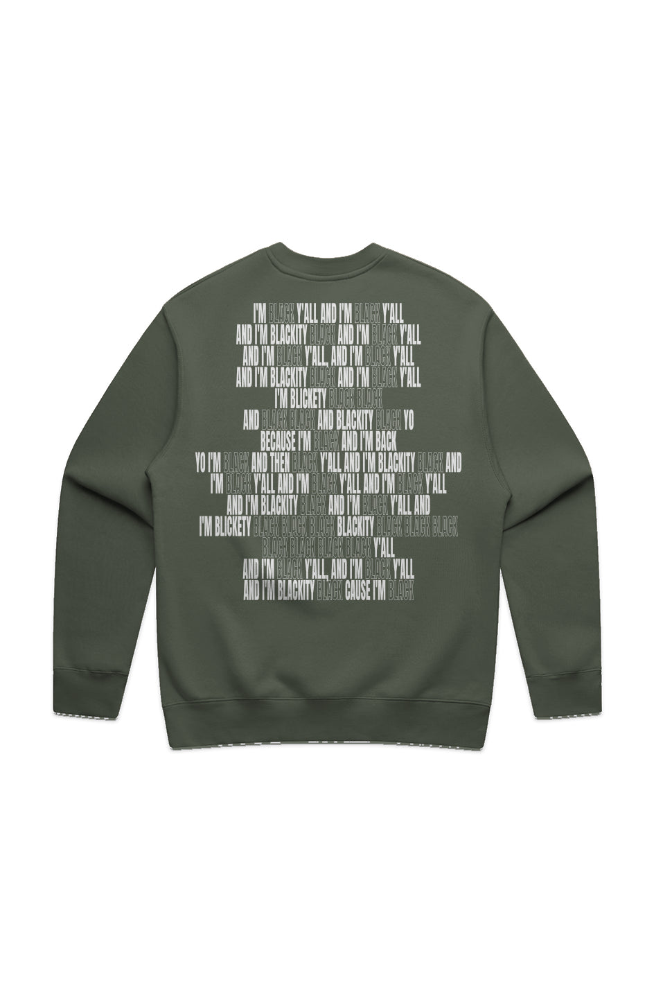 I'M BLACK SWEATSHIRT