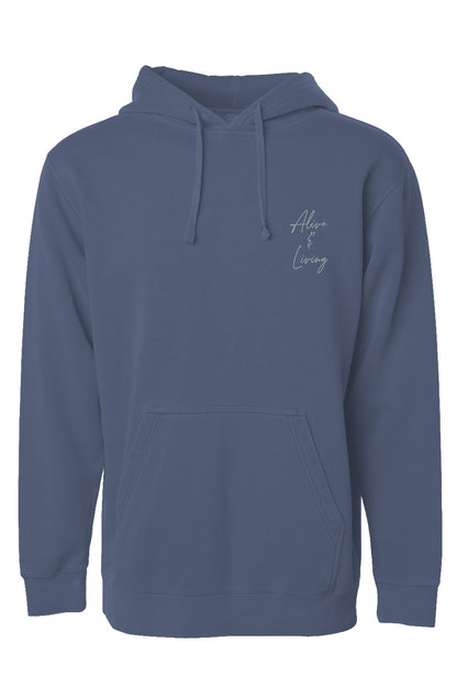 Slate Blue Pigment Dyed Hoodie