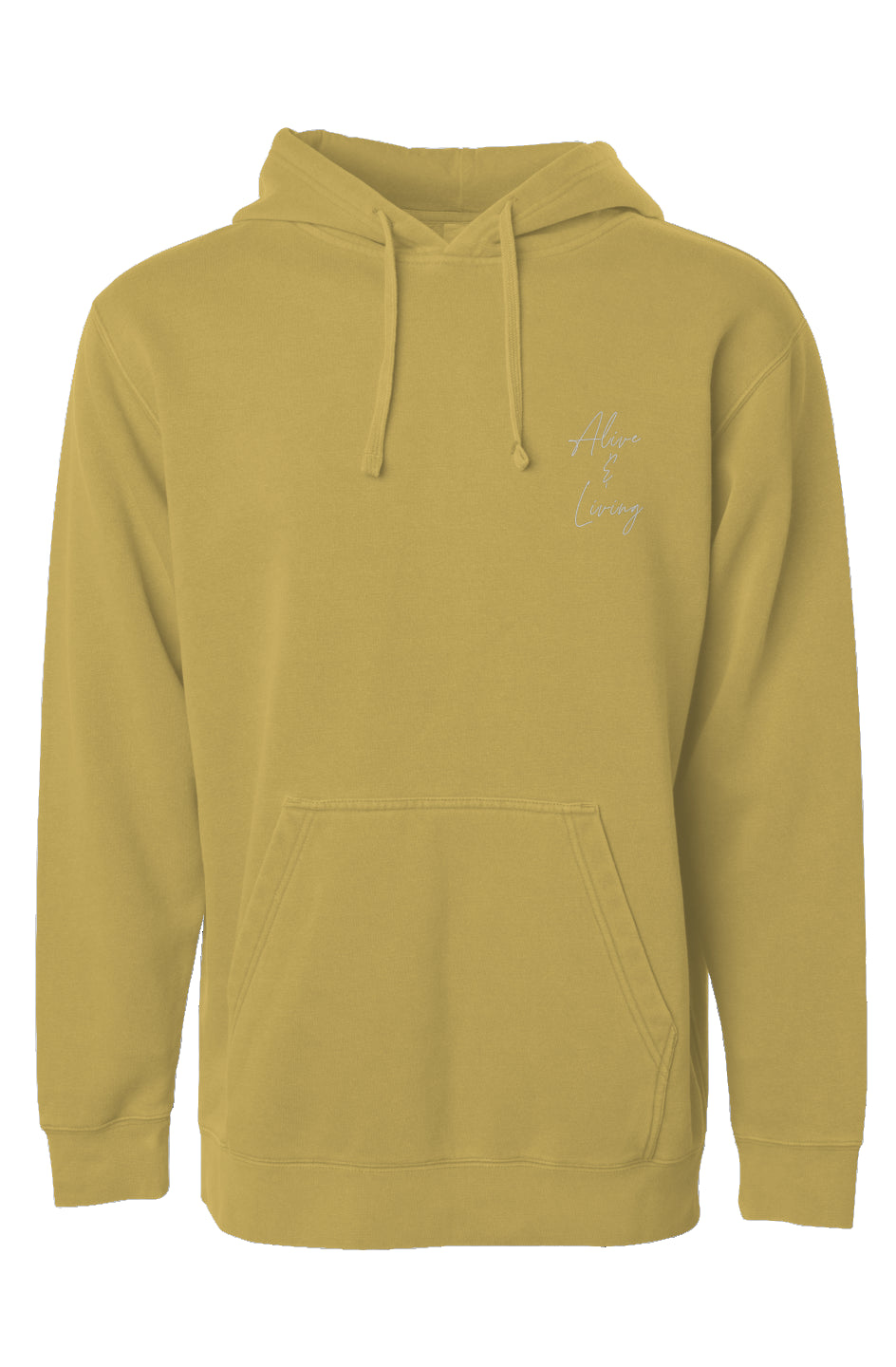 Yellow Pigment Dyed Hoodie