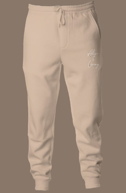 Sand Pigment Dyed Fleece Joggers